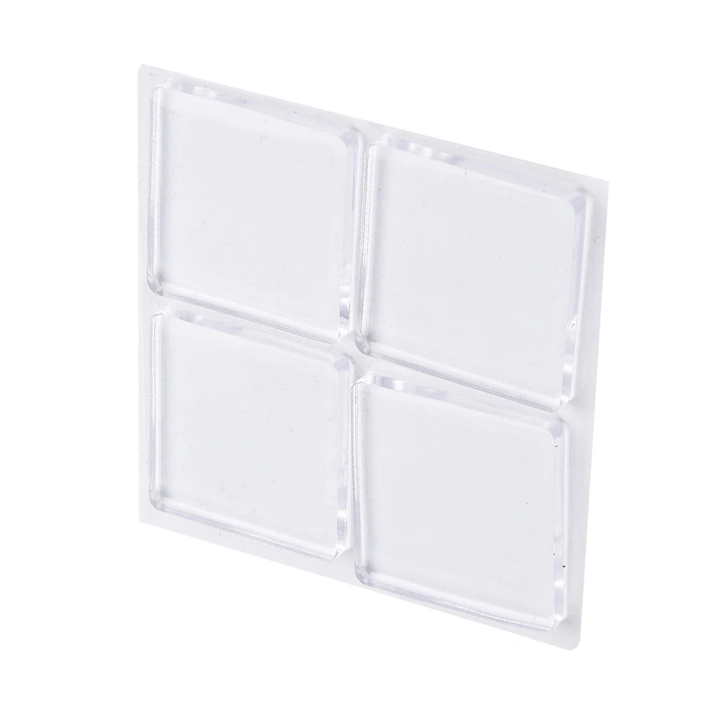 4pcs/Set Transparent Anti Vibration Shock Absorbing Pad Mat Washing Machine Self Adhesive Mute Anti-Shock Protection Porte Pad