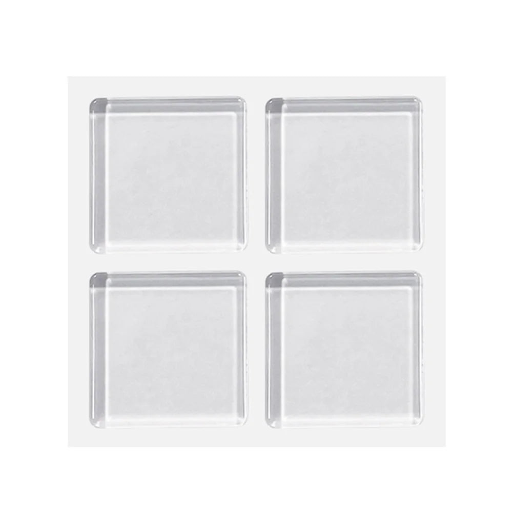 4pcs/Set Transparent Anti Vibration Shock Absorbing Pad Mat Washing Machine Self Adhesive Mute Anti-Shock Protection Porte Pad
