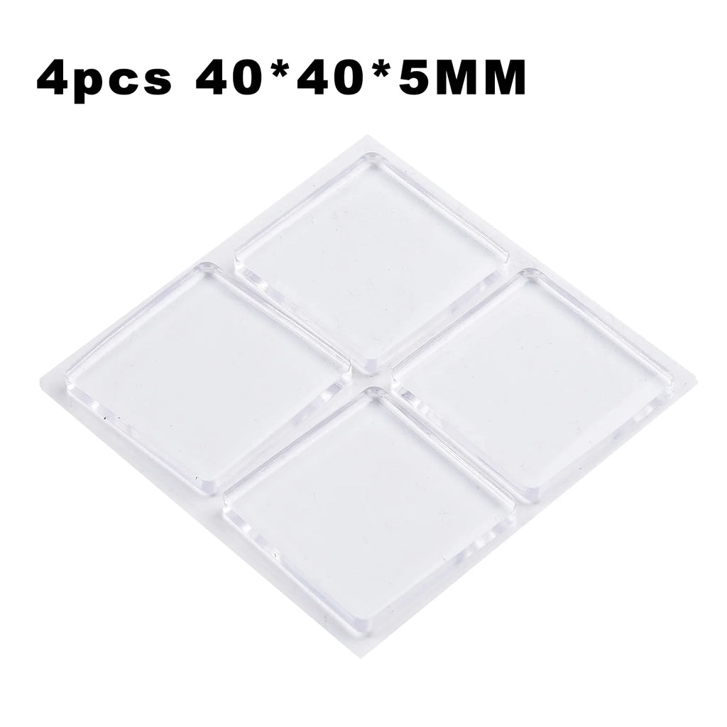 4pcs/Set Transparent Anti Vibration Shock Absorbing Pad Mat Washing Machine Self Adhesive Mute Anti-Shock Protection Porte Pad