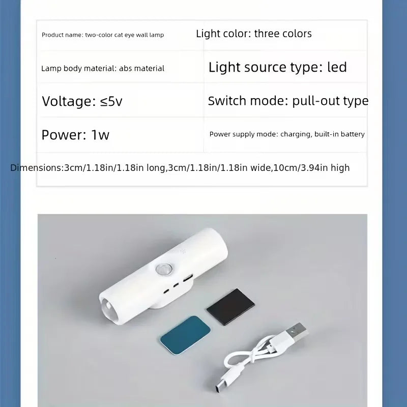 Wall-Mounted Smart LED light bar with Motion Sensor, Dimmable USB- Lighting Suitable forle for Stairs, Hallway, Bedroom