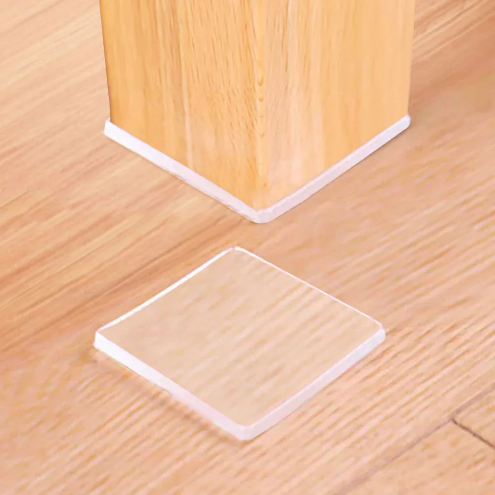 4pcs/Set Transparent Anti Vibration Shock Absorbing Pad Mat Washing Machine Self Adhesive Mute Anti-Shock Protection Porte Pad
