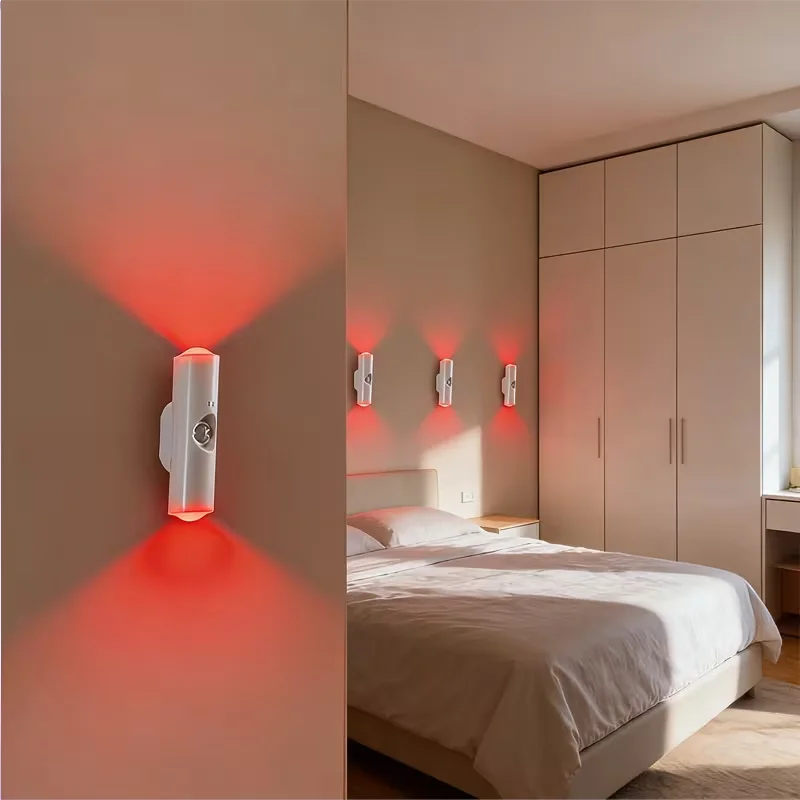 Wall-Mounted Smart LED light bar with Motion Sensor, Dimmable USB- Lighting Suitable forle for Stairs, Hallway, Bedroom
