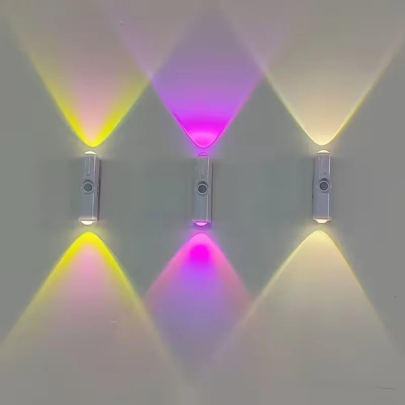 Wall-Mounted Smart LED light bar with Motion Sensor, Dimmable USB- Lighting Suitable forle for Stairs, Hallway, Bedroom