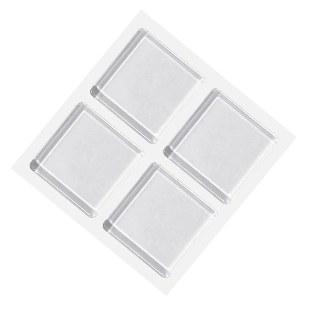 4pcs/Set Transparent Anti Vibration Shock Absorbing Pad Mat Washing Machine Self Adhesive Mute Anti-Shock Protection Porte Pad