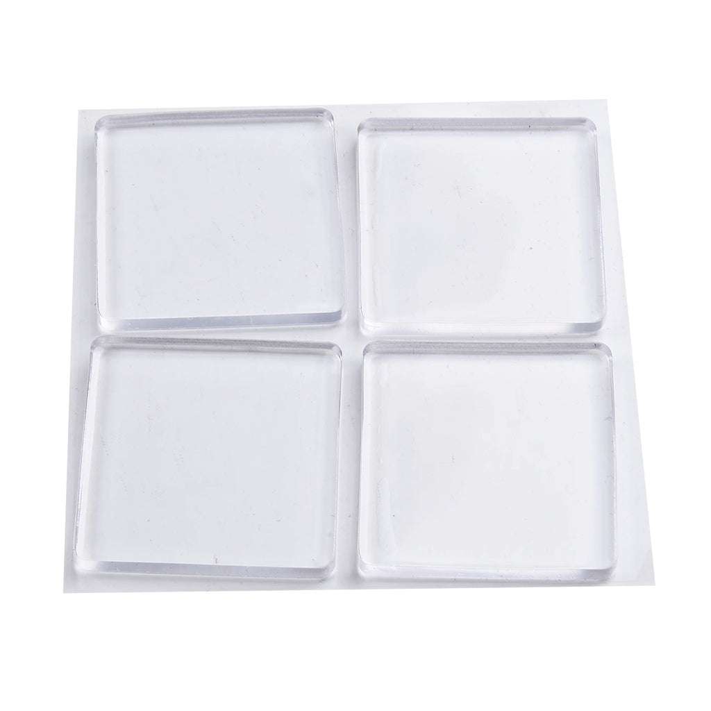 4pcs/Set Transparent Anti Vibration Shock Absorbing Pad Mat Washing Machine Self Adhesive Mute Anti-Shock Protection Porte Pad