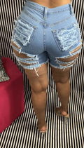 Summer woman trendy Ripped denim shorts fashion sexy high waist jeans shorts street hipster shorts clothes S-2XL 2020 new