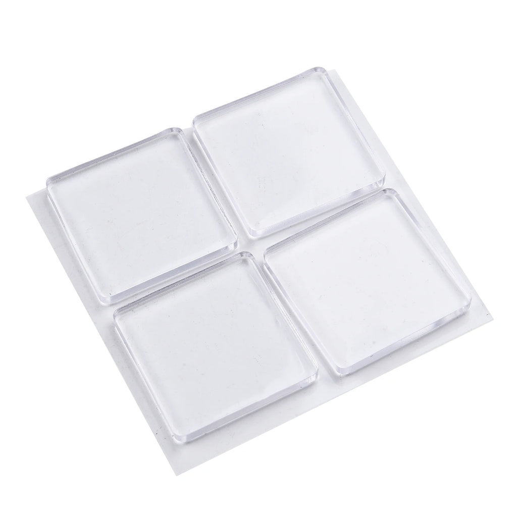 4pcs/Set Transparent Anti Vibration Shock Absorbing Pad Mat Washing Machine Self Adhesive Mute Anti-Shock Protection Porte Pad
